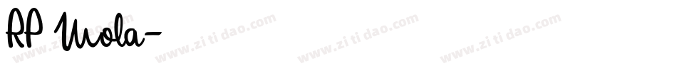 RP Mola字体转换